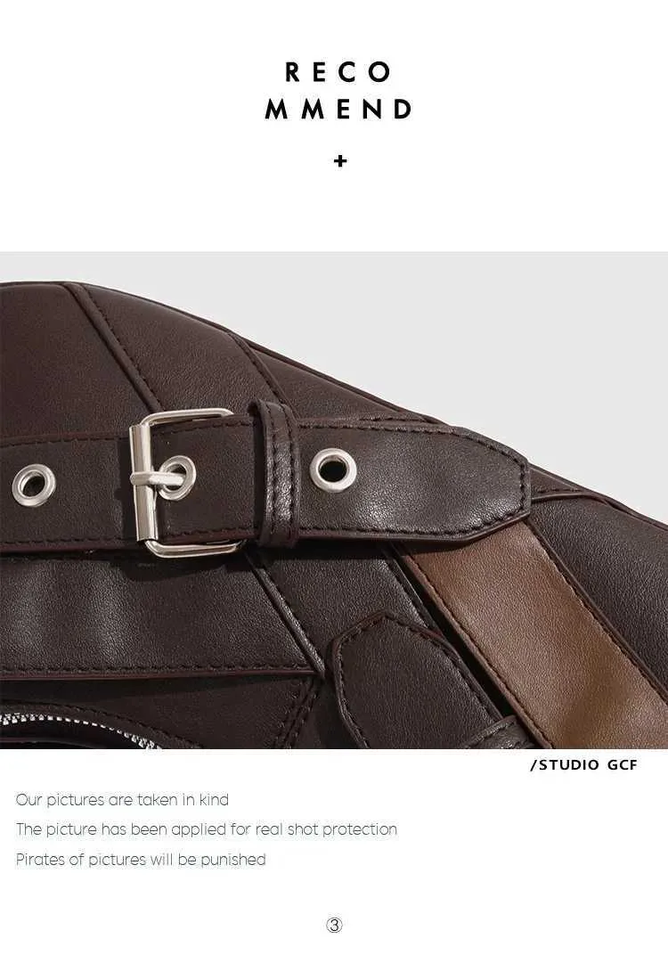Cinture vintage Deco Donna Borse a tracolla Designer Ascella Punk Moto Borsa Pu Pelle Lady Handba241104_voghion.com