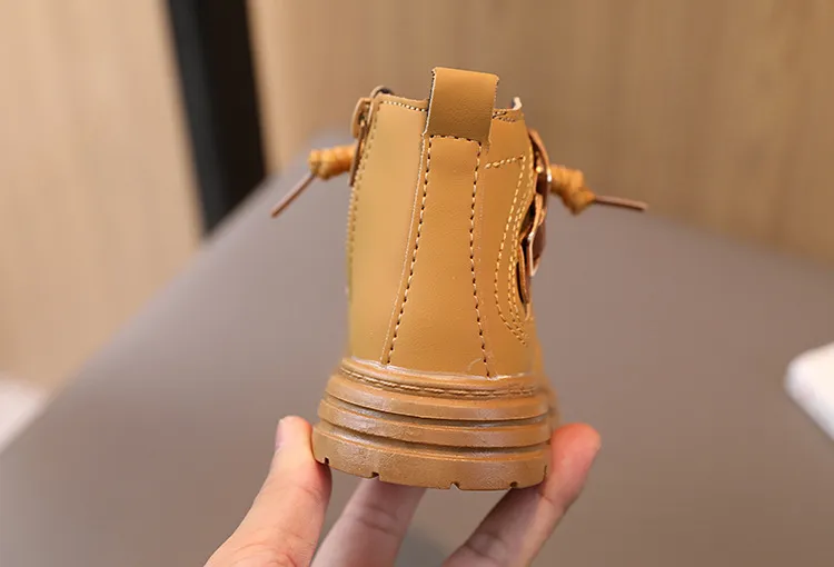 Toddler Kids Autumn Winter New Child Shoes Littlesprouts Girls Baby Brown Boys Casual Soft Soled Short Boots Sizes 21 -_voghion.com
