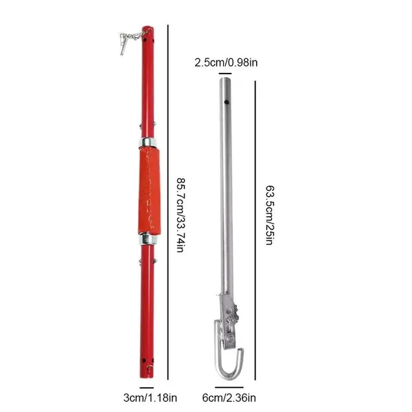 Barra di traino 3t resistente con ammortizzatore e colore rosso_voghion.com