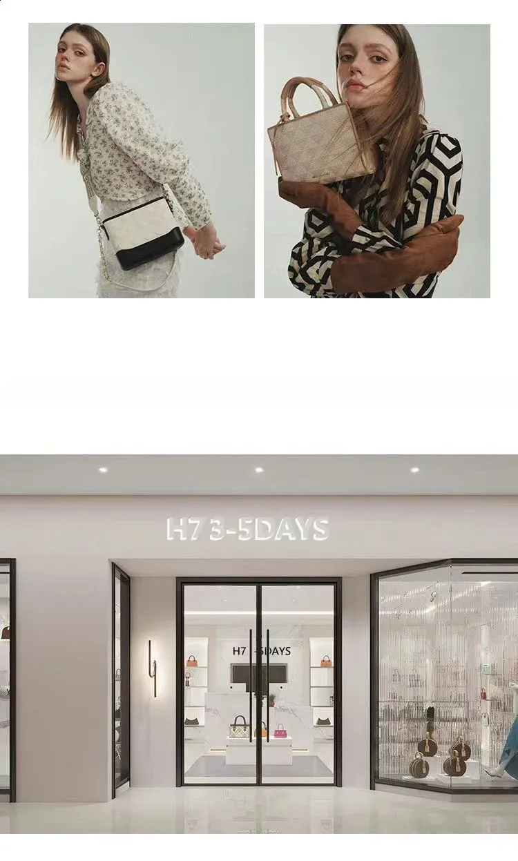 2024 The Style H7 Network Celebrity Weave Woven Carrying Borsa a tracolla grande capacità da donna alla moda retrò 240820_voghion.com