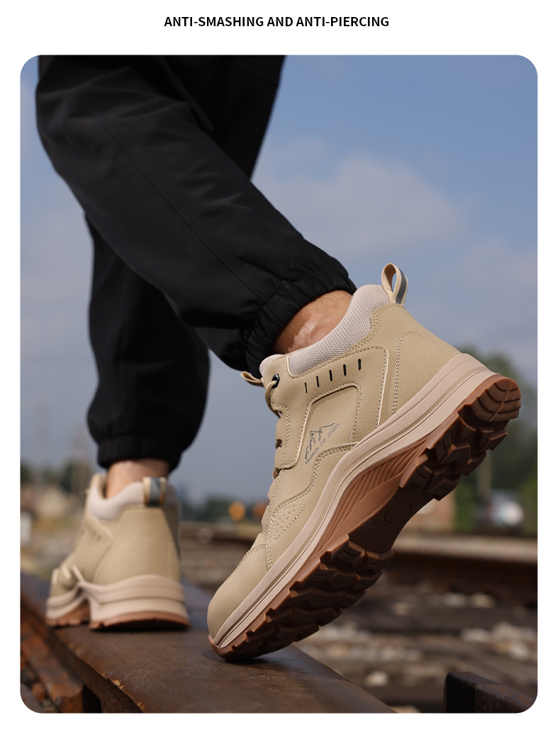 Bottes de sécurité GUYISA pour hommes, chaussures de travail résistantes à l'usure et antidérapantes, coupe haute, 5039, 38-45_voghion.com