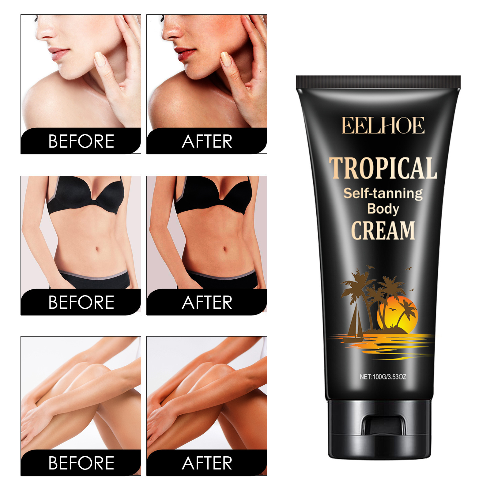 2024 the most popular Skin Natural Wheat Tone Beauty Moisturizing and Sunlight Helping Black Care Cream_voghion.com