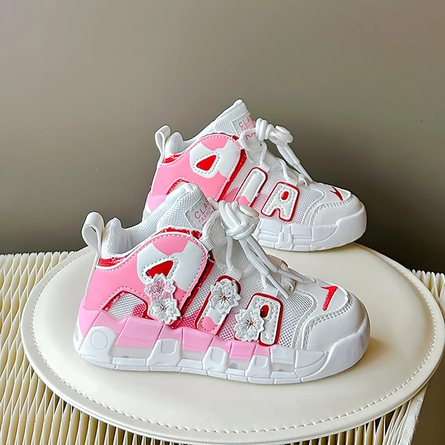 Marke 2024 Neue Sommer Rosa Chunky Turnschuhe Atmungsaktives Mesh Dicke Sohle Mädchen Sport Mode Casual Papa Schuhe Weibliche_voghion.com