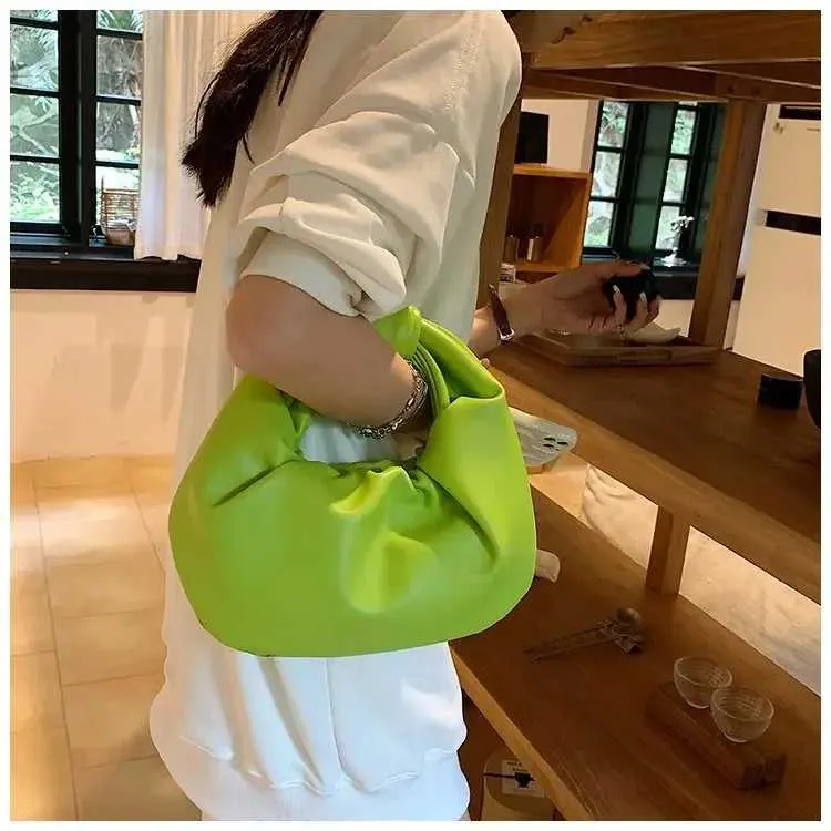 2024 INS Donna Piccola Borsa a Tracolla Festa Frizione Borsa a Tracolla Donna Pelle PU Borse a Tracolla Moda Increspato Crossbody_voghion.com