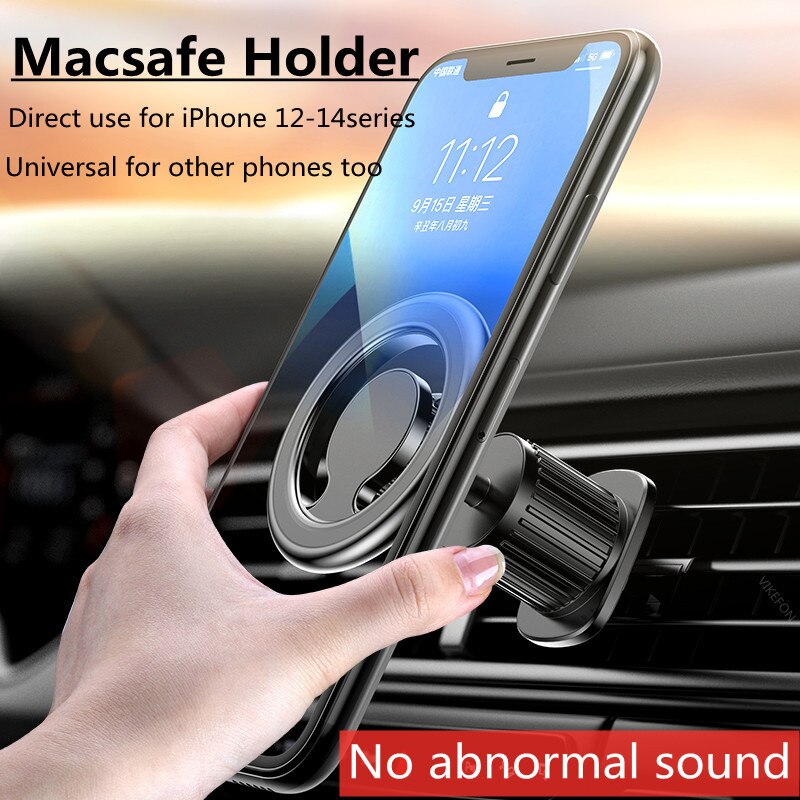 Magnetic Car Phone Holder Stand Magnet Car Mount Support GPS Mobile Bracket in Car For Macsafe iPhone 14 13 12 11 Samsung Xiaomi_voghion.com
