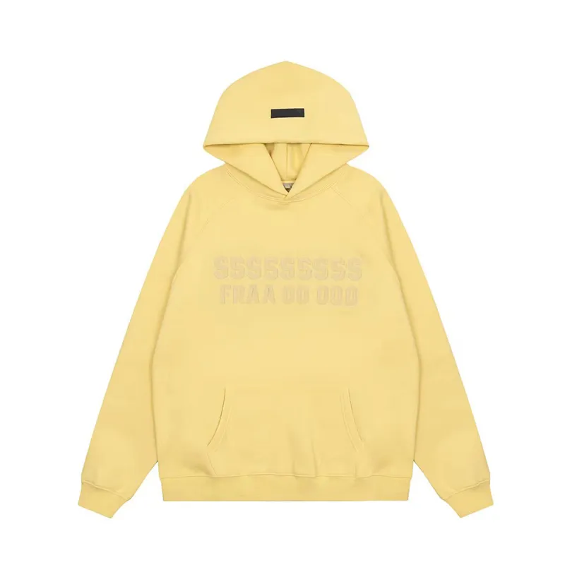 Designer hooded sweater dark high street yellow finger lighing graffiti handdrawn mens coat warm fashion women loose_voghion.com