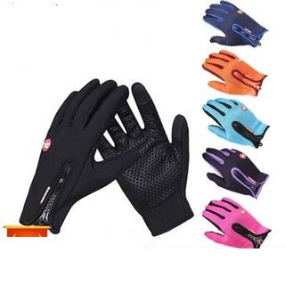 Outdoor Cycling Winter Warm Gloves, Touch Screen Gloves, Fleece Skiing Waterproof Motorcycle Riding Sports Gloves_voghion.com