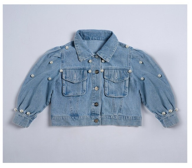 Mutter & Kinder Mädchen denim jacke frühling und herbst neue stil modische kinder frühling kleidung baby mädchen kinder kleidung kinder kleidung_voghion.com