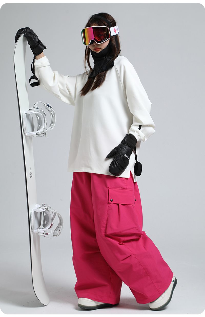Neue winter im freien lose taille schutz ski frauen wasserdichte warme Amerikanischen professionelle snowboard hosen männer_voghion.com