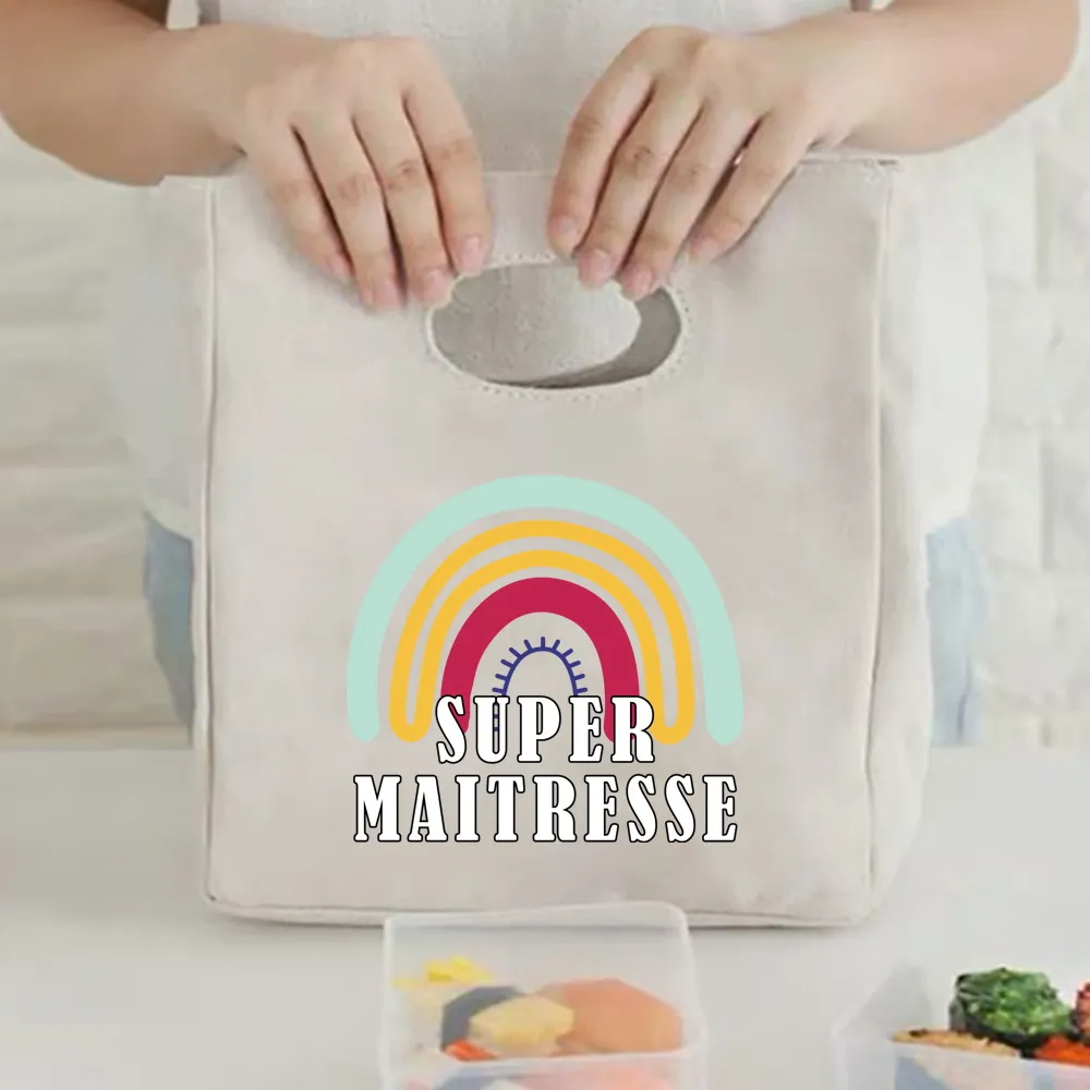 2023 Canvas Lunch Dinner Bags Print Handbag Picnic Travel Breakfast Box Lunchbox School Child Thermal Bag Tote Food Door_voghion.com