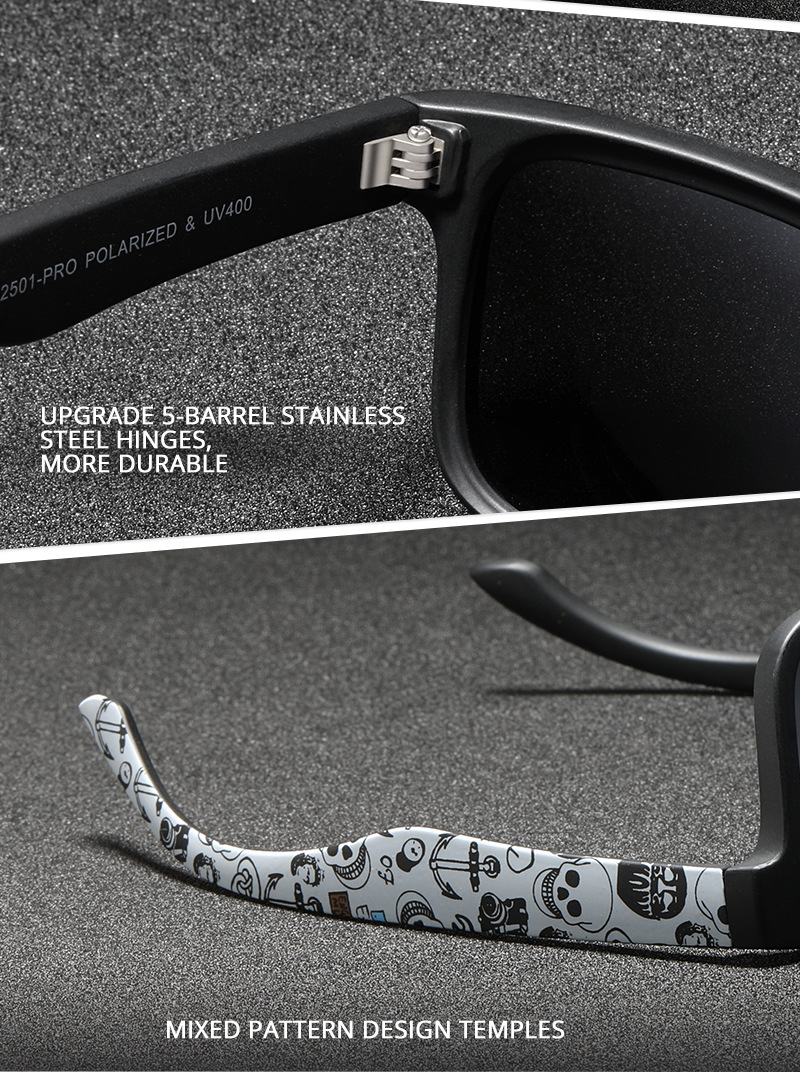 KDEAM Occhiali da sole polarizzati colorati con vera pellicola Occhiali da sole casual con scatola Occhiali alla moda colorati KD2501PRO_voghion.com