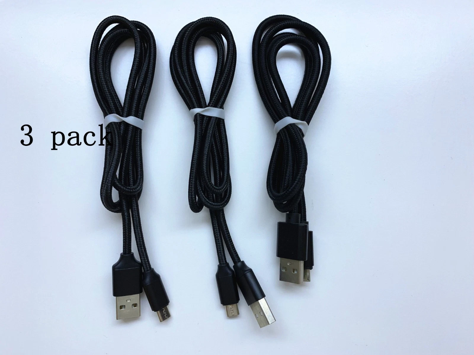 3-Pack 3ft Micro USB Charger Fast Charging Cable Cord For Samsung Android Phone_voghion.com