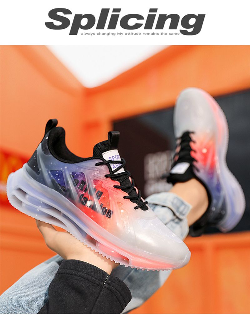 Cushioned Sports Running Shoes For Junior Students And Dads_voghion.com