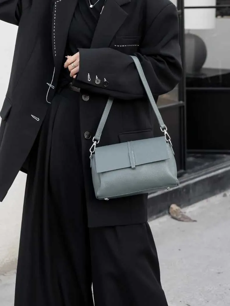 Women's Leather Crossbody Bag, Elegant Versatile Shoulder Bag_voghion.com