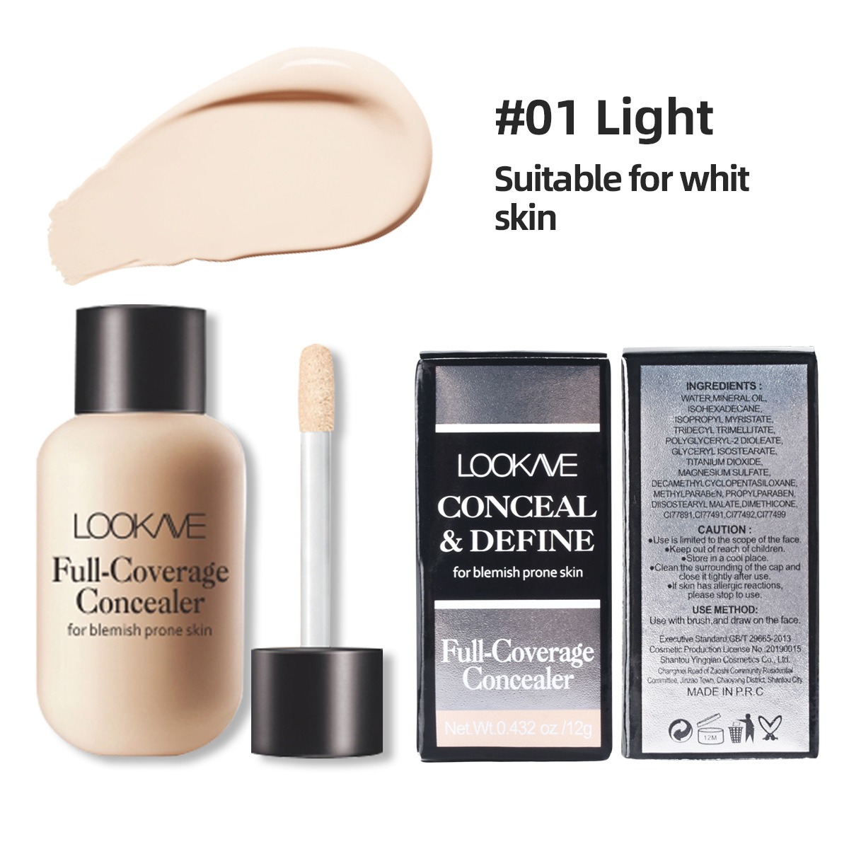 Matte Liquid Concealer Foundation Cream Makeup Waterproof Lasting Full Coverage Acne Spot Scars Dark Circles Face Base_voghion.com