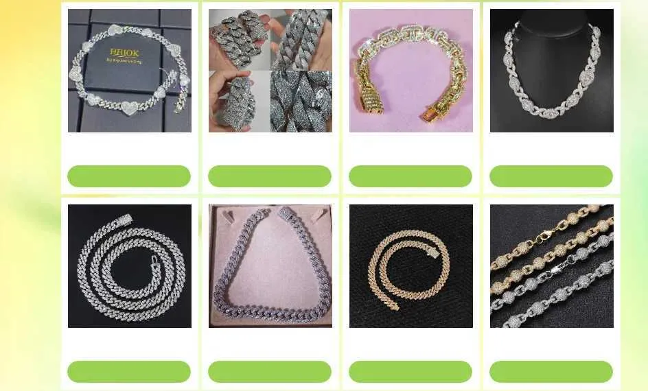 Anhänger Halsketten 10mm Hip Hop Zirkon CZ Ice Bubble Cubic Chain Halskette Damenschmuck Geburtstagsgeschenk H240613_voghion.com