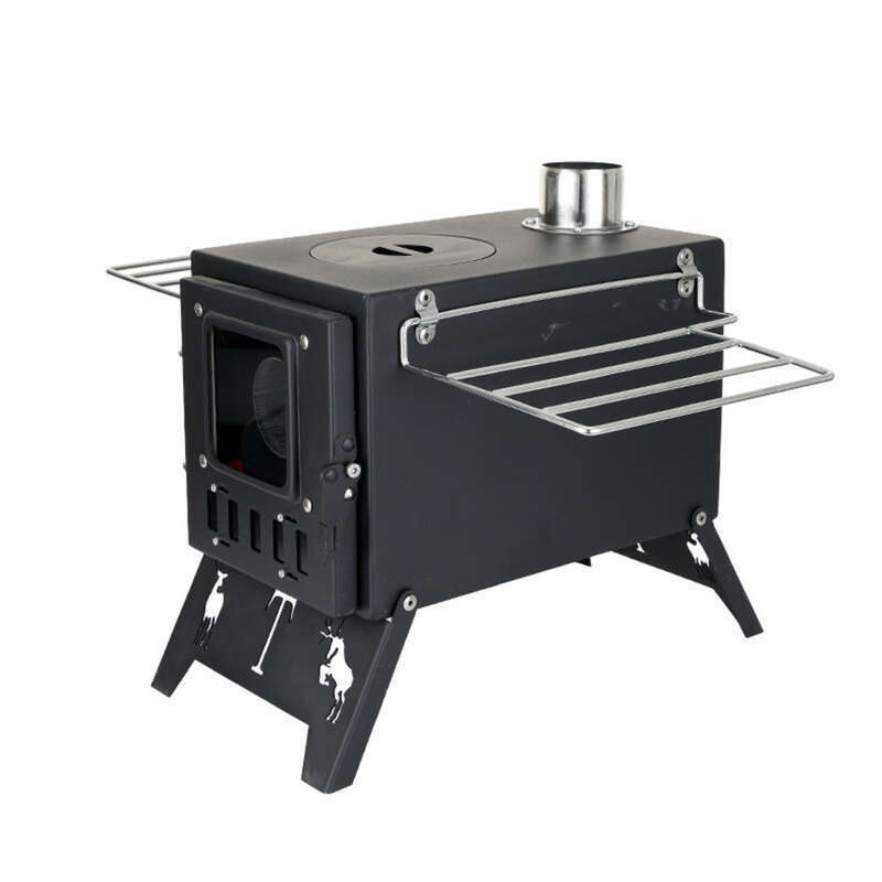Udendørs integreret rustfrit stål Desktop Camping Telt Opvarmning Brænde Husholdningsgrill Komfur_voghion.com