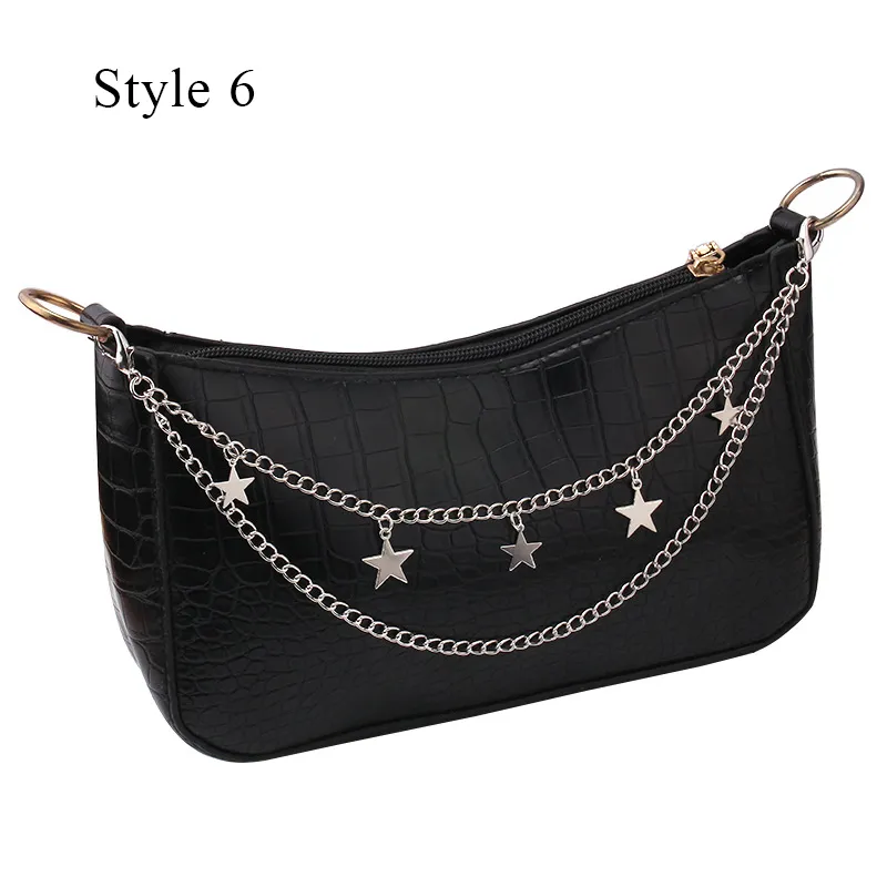 Multi-layer Metal Strap For Bags DIY Handles Heart Star Pendant Shoulder Decorative Chain Straps Bag Accessories_voghion.com
