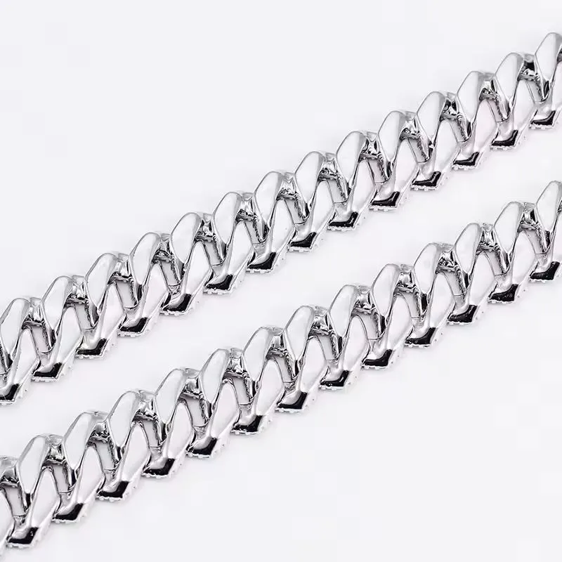 collana a catena a maglie cubane di moda firmata per uomo 3 file di diamanti moissanite bling 20MM catene girocollo larghe ghiacciate_voghion.com