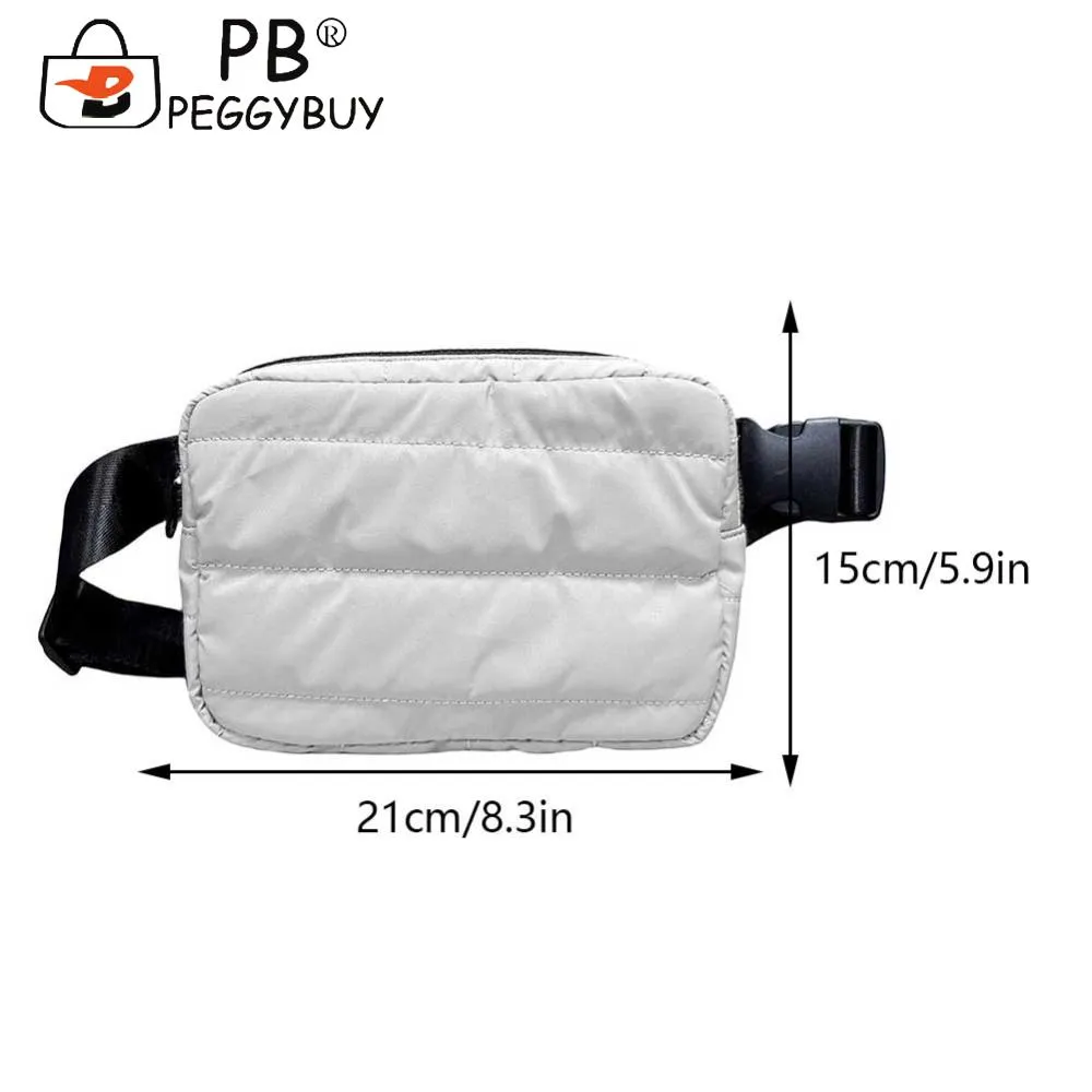 Women Fanny Pack Large Capacity Fashion Waist Solid Color Shoulder Adjustable Strap Lightweight Stylish Satchel Bag_voghion.com