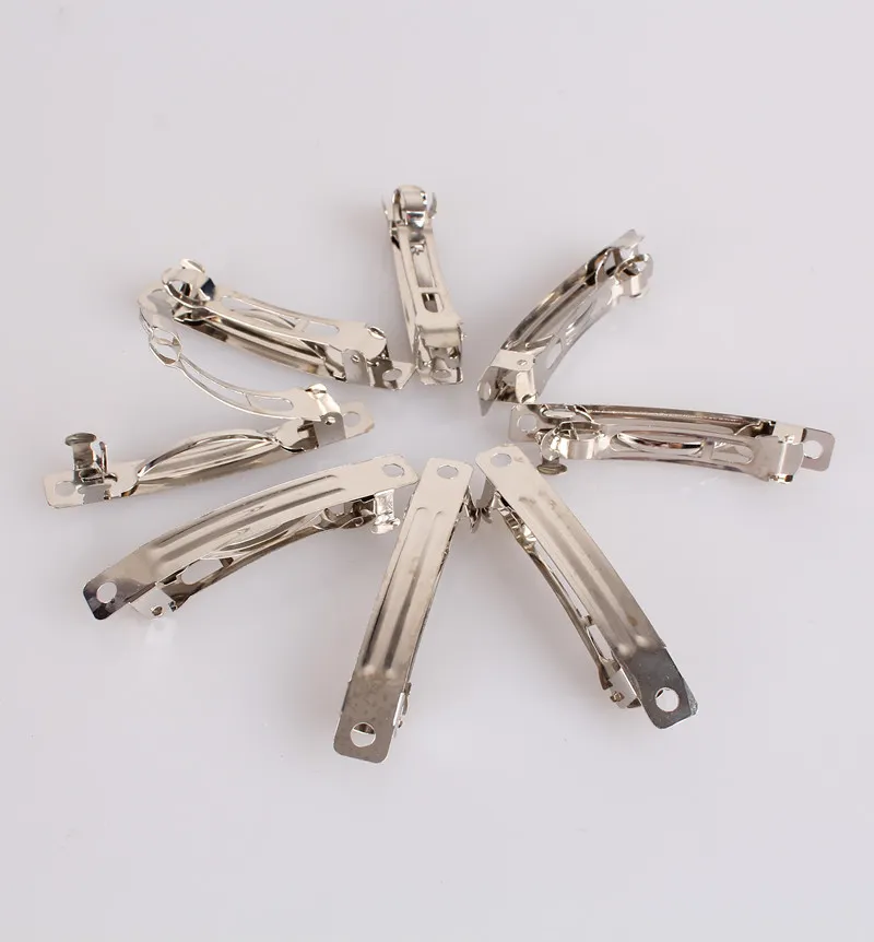 2018 Nuovo 50mm placcato rodio francese Barrette Ferro Fermagli per capelli Accessori fai da te per capelli 300p238p_voghion.com