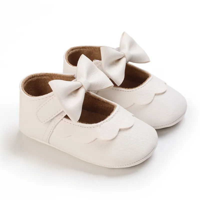 Scarpe per neonati con fiocco e suola morbida, per culla, per bambine, principesse, Littlesprouts_voghion.com