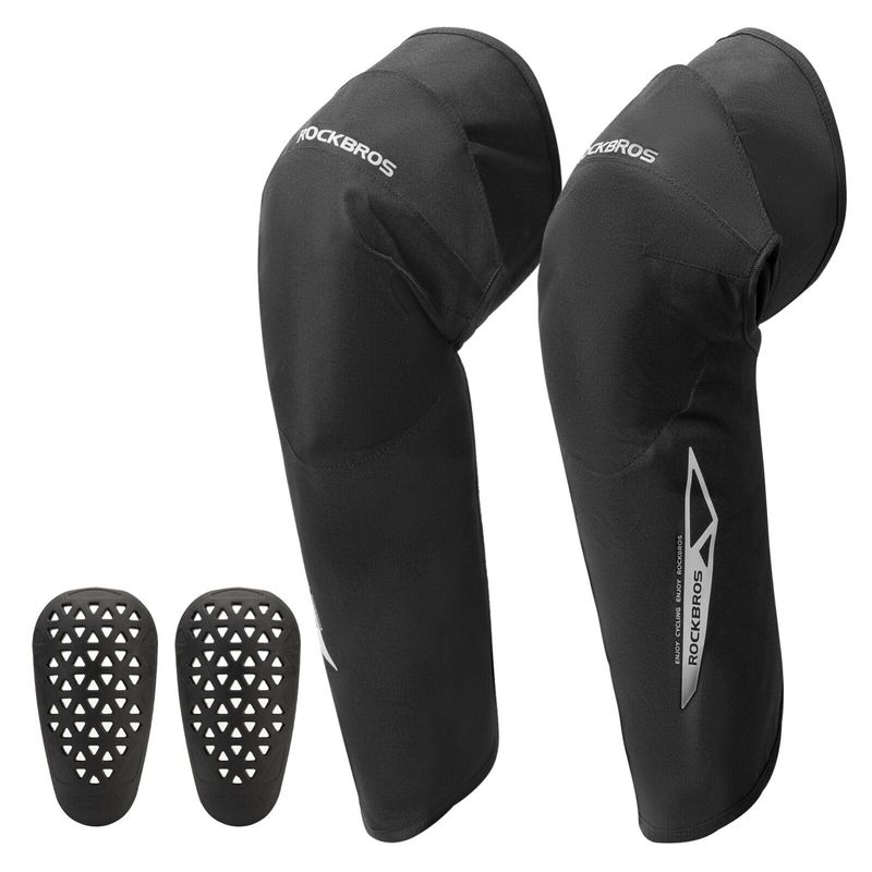 ROCKBROS 1 pár motoros térdvédő lábszárvédő kültéri sportokhoz, meleg, fekete_voghion.com
