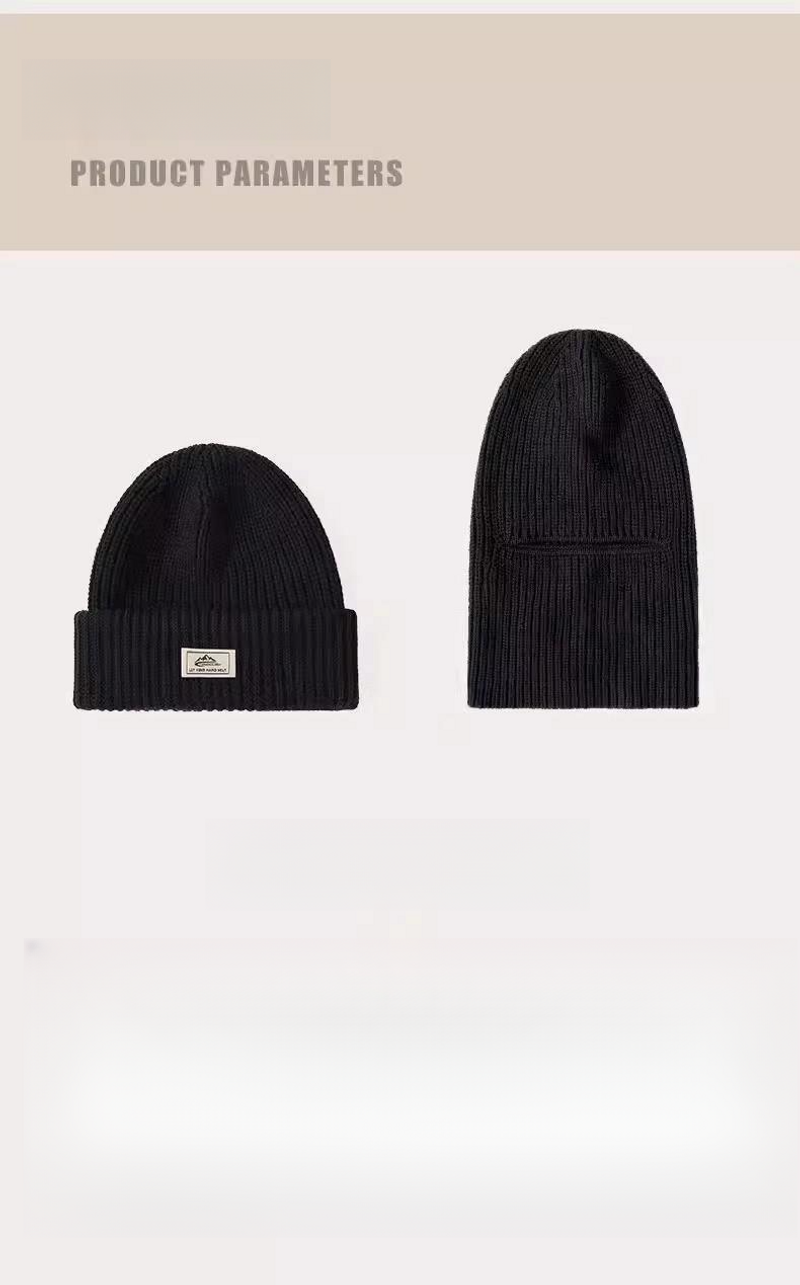Balaklafa Autumn And Winter Knitted Cold Hat Headset Riding Windproof Face Mask Men's_voghion.com