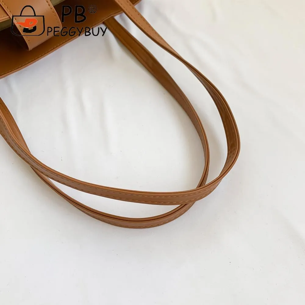Borsa a tracolla da donna alla moda, grande capacità, in paglia, casual, con cerniera, con manico superiore, leggera e traspirante._voghion.com