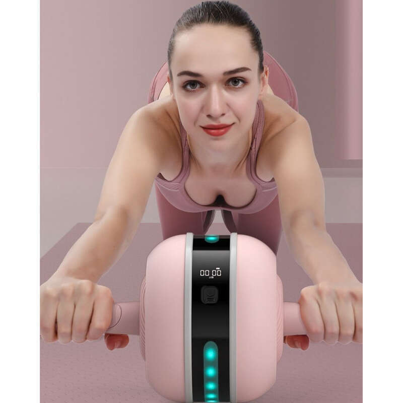 Q8F Intelligent Automatic Rebound Home Big And Thin Belly Fitness Equipment Silent Abdominal Wheel Male_voghion.com