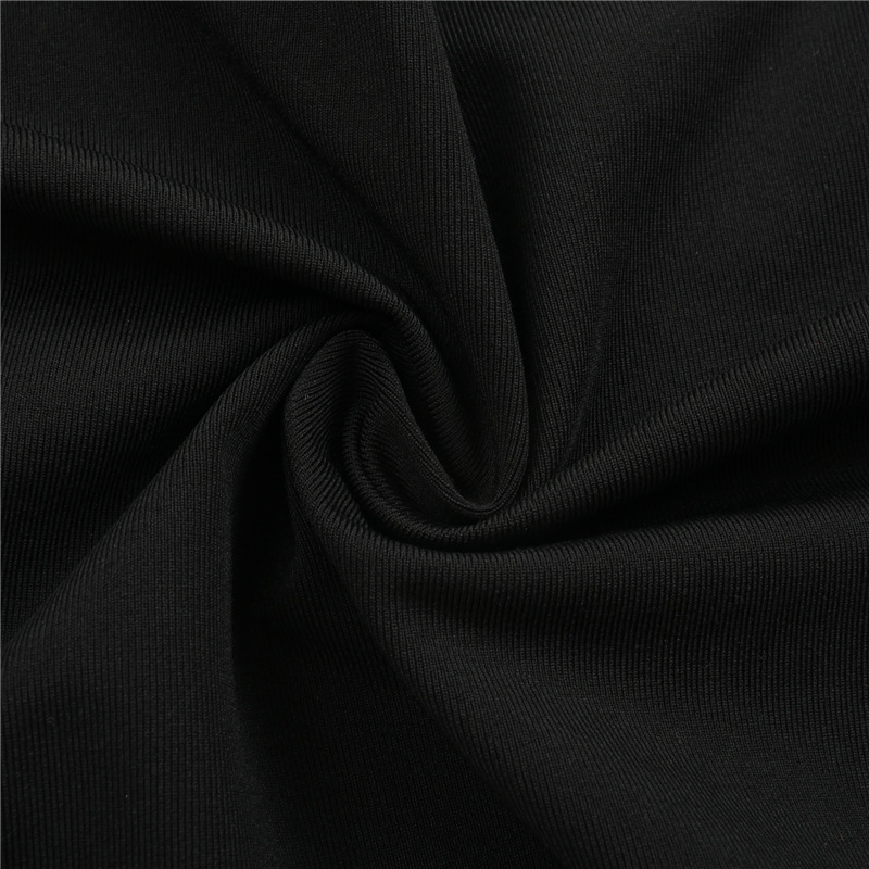 Plus Nine M20764T Winter New Irregular Hollow Diagonal Neck Long sleeved Open Navel Top for Women_voghion.com