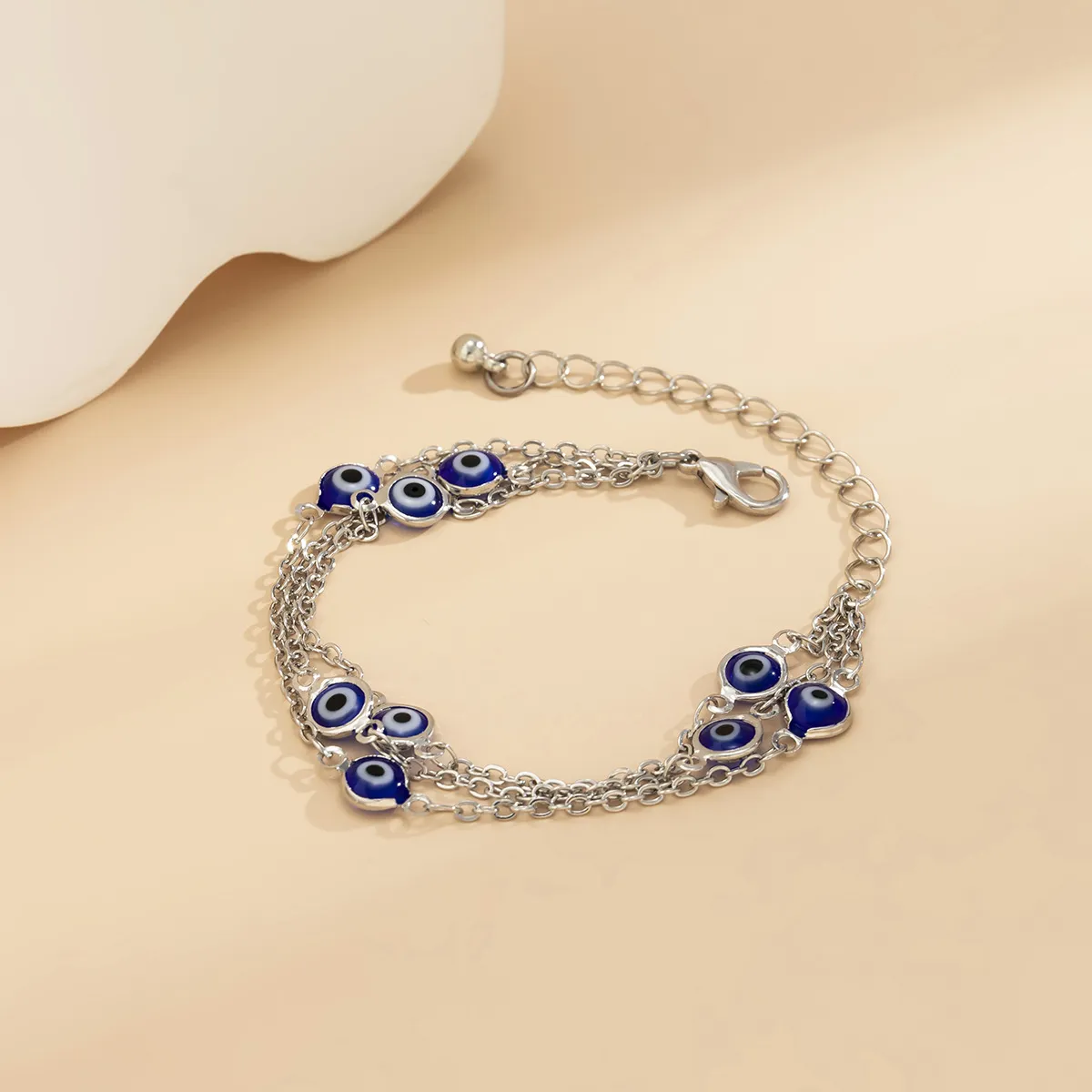 Chains Colored Rice Bead Daisy Tassel Chain Necklace For Women Simple Fashion Gold Plated Turkey Eyes Pendant 2023_voghion.com