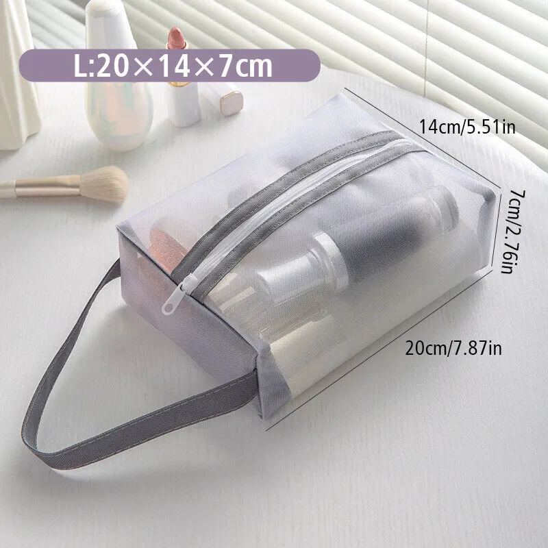 Neu Mesh Transparente Kosmetik Frauen Reise Make-Up Fall Lippenstift Lagerung Pouch Casual Zipper_voghion.com