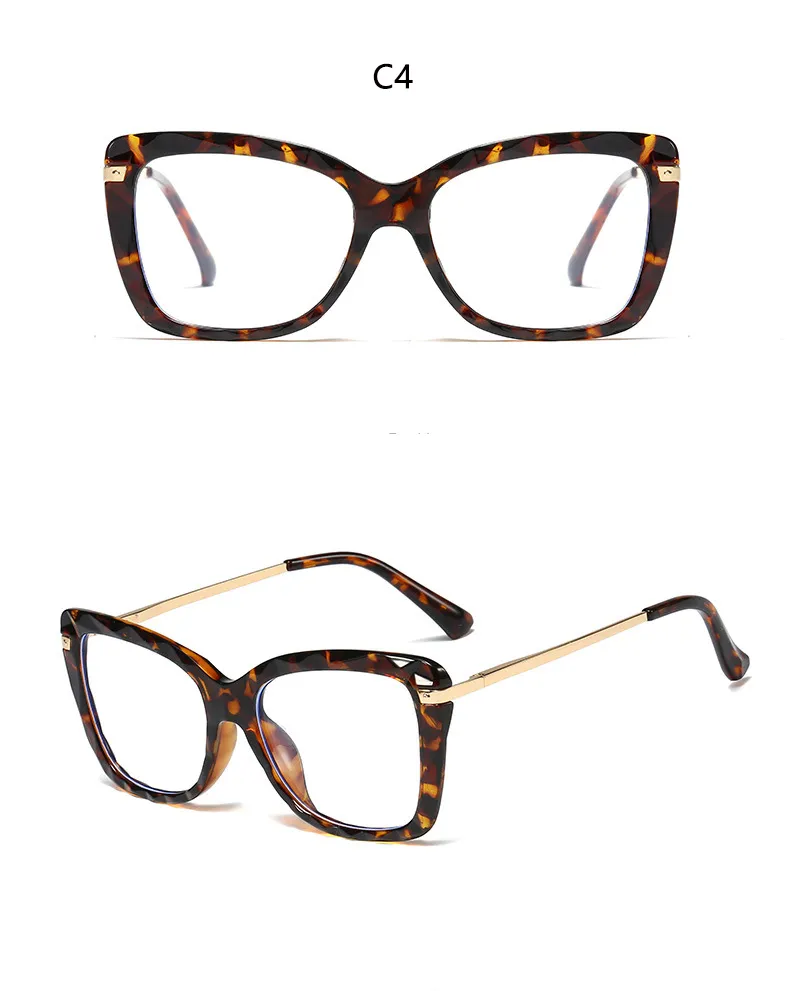 Sunglasses Female Reading Magnifying Glasses Transparent Square Frame Brand Designer Computer Anti-fatigue Presbyopia_voghion.com