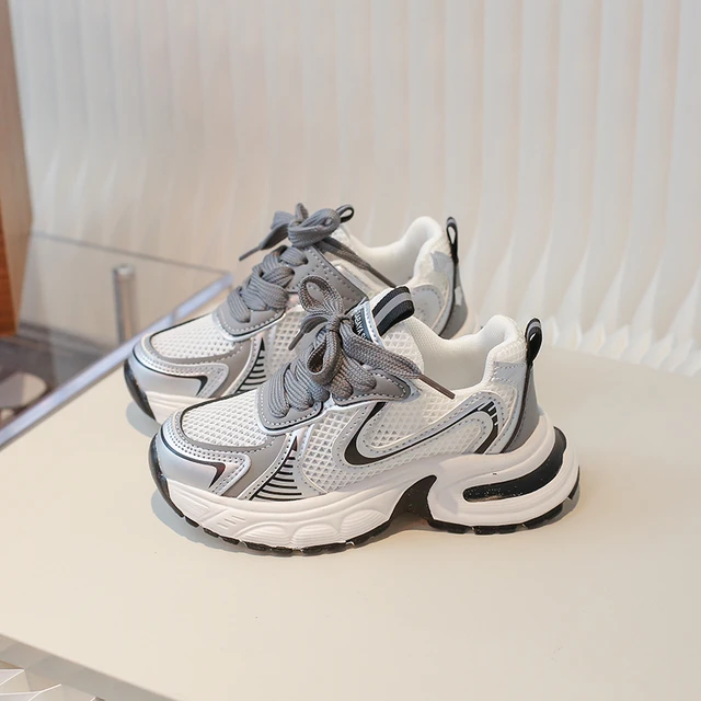 Scarpe da corsa casual per bambini, sportive, autunnali, in rete, traspiranti, per bambini, da esterno, per bambini, da ginnastica_voghion.com