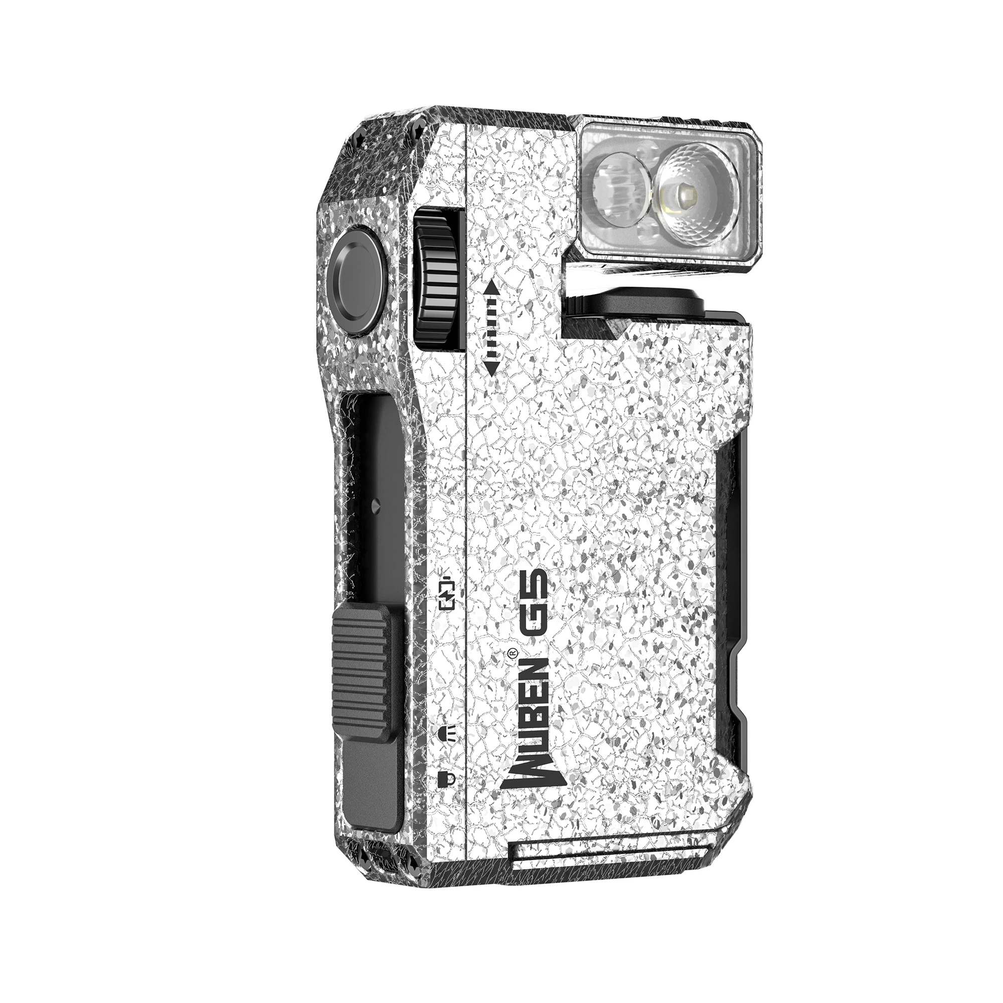 Rechargeable Edc Flashlight With Rgb Light And Dual Source Beam_voghion.com