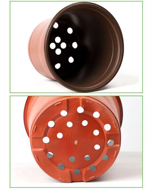 Dispozitiv de control al rădăcinilor răsadurilor din plastic bicolor suculent, recipient pentru flori din plastic moale, ghiveci de plante_voghion.com