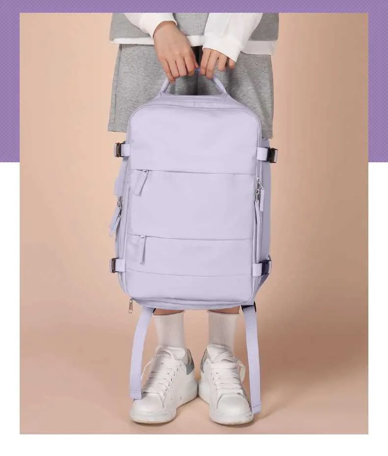 17 Laptop Multifunktions Reise Rucksack Mode Student Buch Taschen Große Kapazität Travelg Tasche USB Lade Mochila_voghion.com