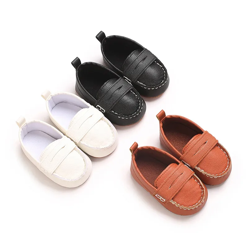 Fahion Infant Caual for Baby Boy Loafer Newborn Footwear Toddler Girl Soft Bottom Leather cutefeet Shoe 0-18_ecoleips.com