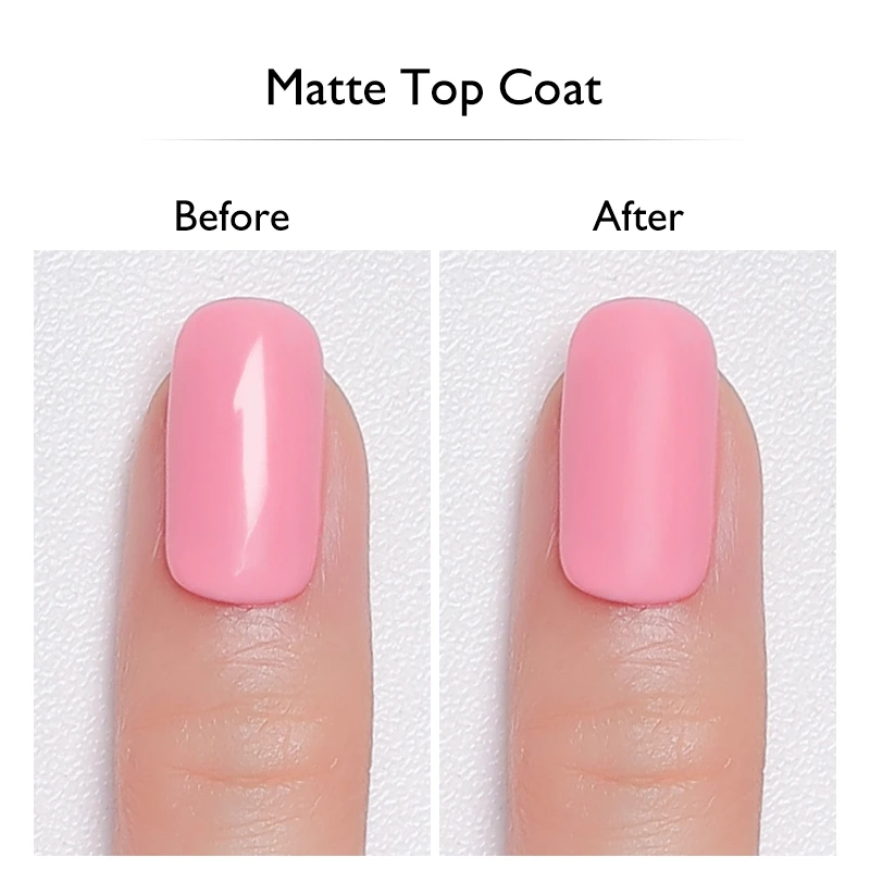 NAILCO 10ml Matte Top Coat Gel Vernis à Ongles Vernis Transparent Soak Off MattTop Reinforce Gel Primer Base Nail Art Manucure Mat_voghion.com