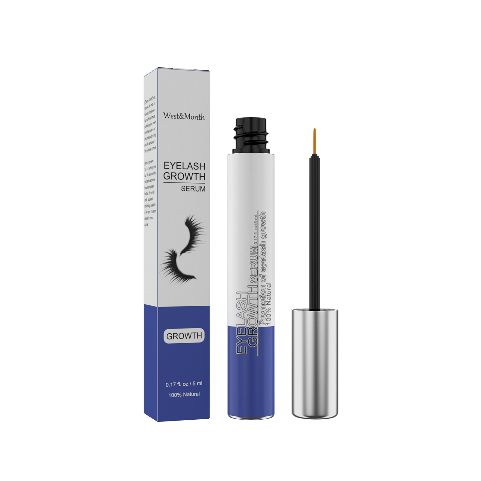 West&Month Volumizing Curling Mascara Verlengende Natuurlijke Look Vlekbestendige Formule Met Mascara Borsteltje_voghion.com