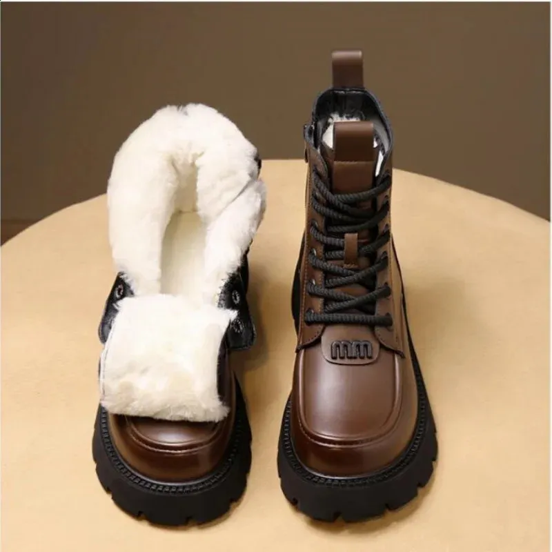 Fur Integrated Snow Winter Veet Anti Cold Womens Warm Shoes Lamb Wool Cotton Boots_voghion.com