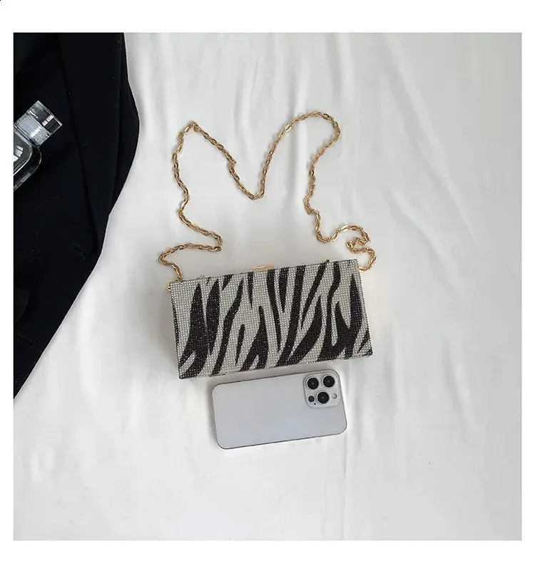 Geantă de mână Dia pentru cină, petrecere, nuntă, clip, seară, lanțuri, geantă de umăr crossbody cu paiete, Clutch 240830_voghion.com