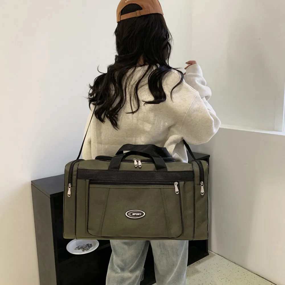 Large Capacity Weekend Oxford Hand Lage Waterproof Portable Unisex Zipper Outdoors Duffle Travel Bag_voghion.com