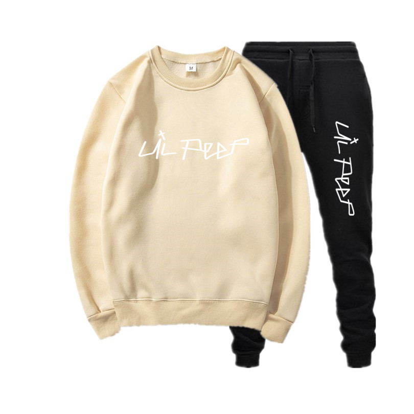 Herren Trainingsanzug Mit Rundhals-pullover Und Sporthose_voghion.com