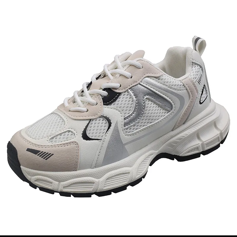 Dad Sneakers Thick Sole Height Increasing Sports Walking Shoes_voghion.com
