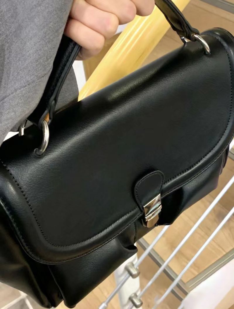 Einschultriger, vielseitiger Pendler-Handheld-Postman Doctor 2024, neue Aktentasche mit großer Kapazität und Textur,_voghion.com