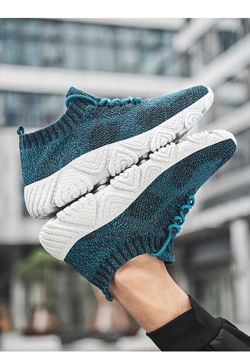 Meeste uued suvised kootud hingavad vabaaja spordijalatsid, naiste sokisuu kerged paaridele mõeldud reisijooksujalatsid_voghion.com