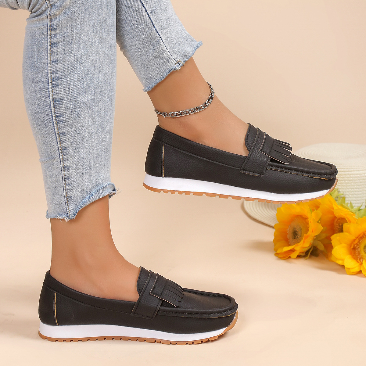 Mocassins décontractés à la mode pour femmes_voghion.com