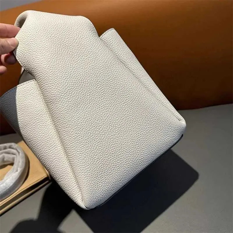 Stilvolle Handtasche Trend Minimalist Commuter Bucket Gehobene Korbtasche Damen Leder Unterarmtasche Ba241216_voghion.com